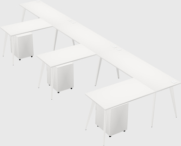 Modern l-shaped office desk