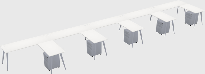 Modern L-shaped Office Desk