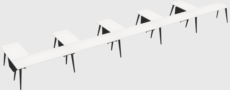 Modern l-shaped office desk