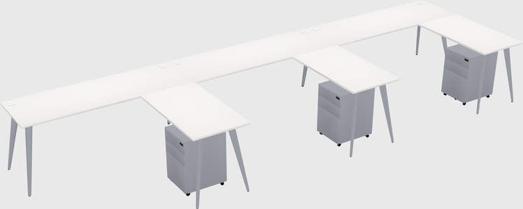 Modern L-shaped Office Desk