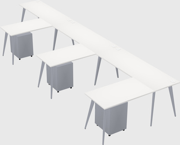 Modern l-shaped office desk