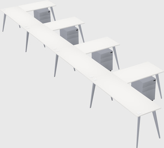 Modern l-shaped office desk