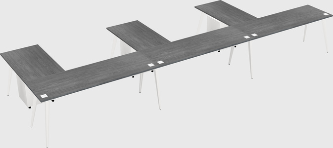Modern l-shaped office desk