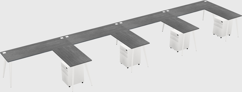 Modern L-shaped Office Desk