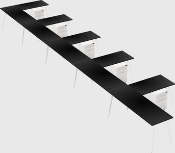 Modern l-shaped office desk