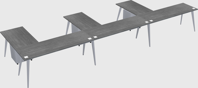 Modern l-shaped office desk