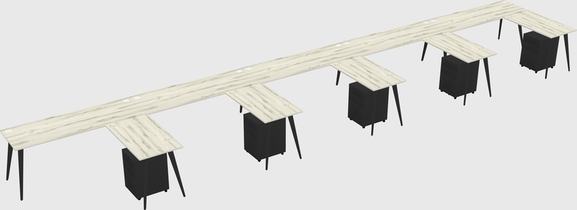 Modern L-shaped Office Desk
