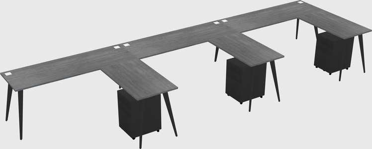 Modern L-shaped Office Desk