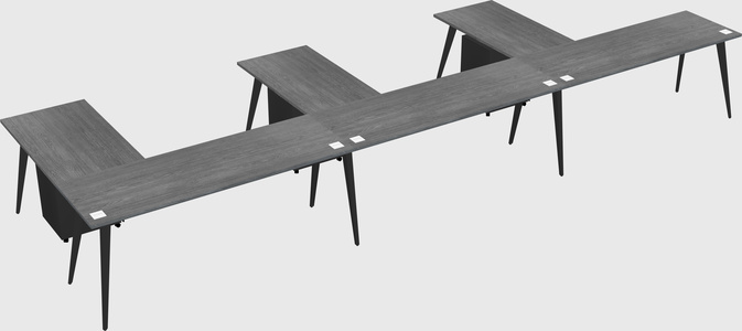 Modern l-shaped office desk