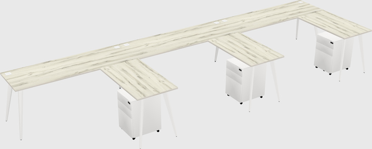 Modern L-shaped Office Desk