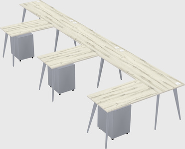 Modern l-shaped office desk
