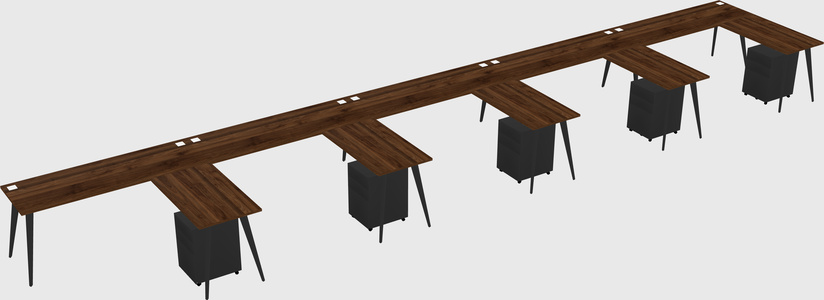 Modern L-shaped Office Desk