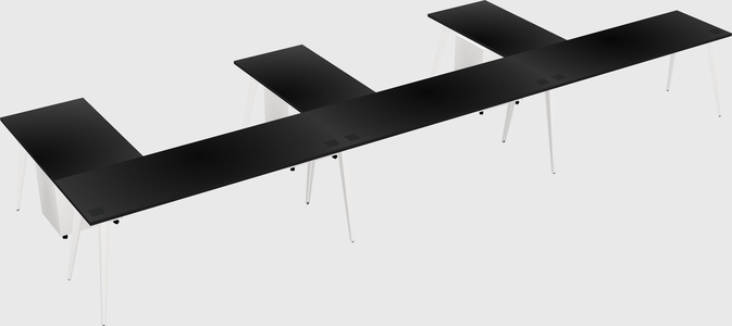 Modern l-shaped office desk
