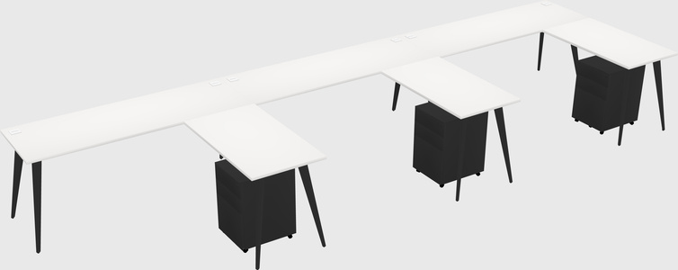Modern L-shaped Office Desk