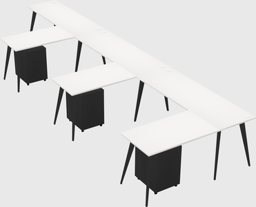 Modern l-shaped office desk