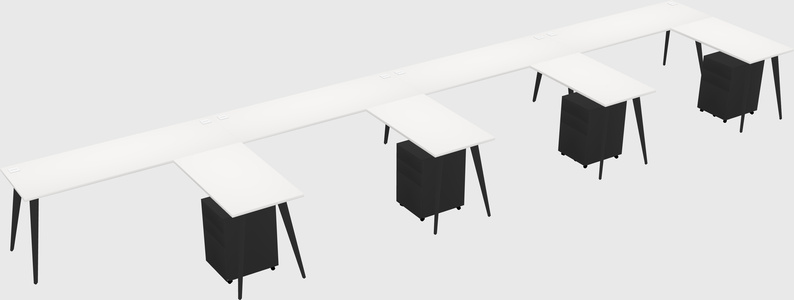 Modern L-shaped Office Desk
