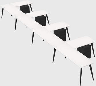 Modern l-shaped office desk