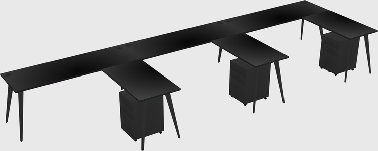 Modern L-shaped Office Desk