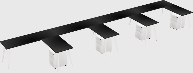 Modern L-shaped Office Desk