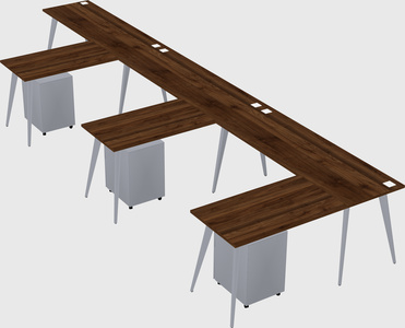 Modern l-shaped office desk