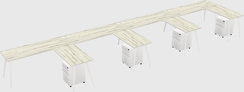 Modern L-shaped Office Desk