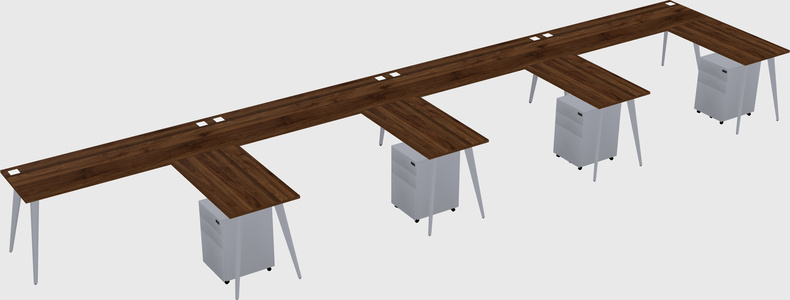 Modern L-shaped Office Desk