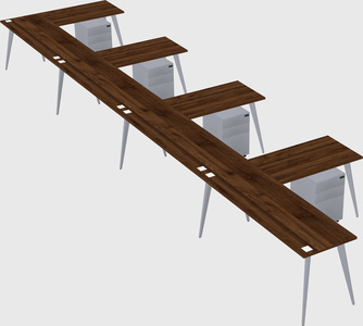 Modern l-shaped office desk