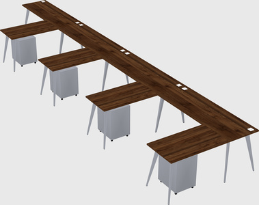 Modern l-shaped office desk