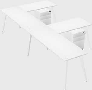 Modern l-shaped office desk