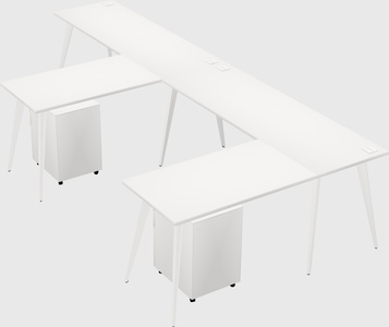 Modern l-shaped office desk