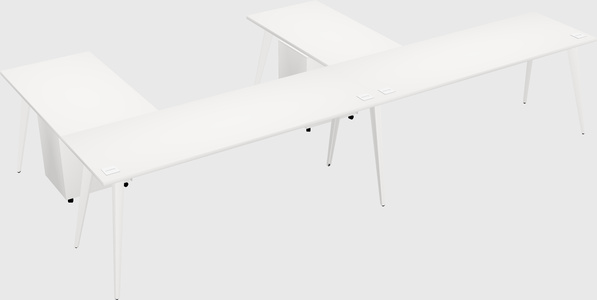 Modern l-shaped office desk