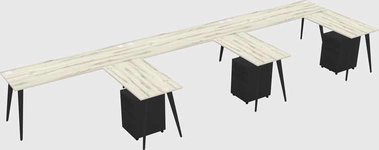 Modern L-shaped Office Desk