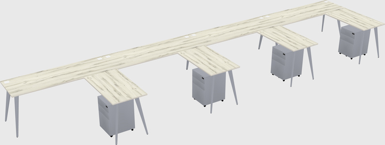 Modern L-shaped Office Desk