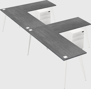 Modern l-shaped office desk