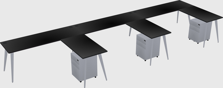 Modern L-shaped Office Desk