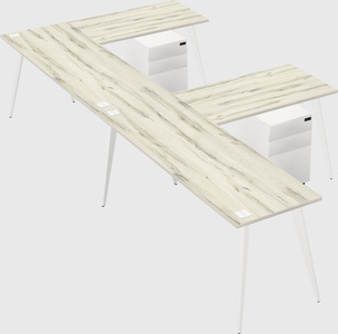 Modern l-shaped office desk