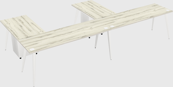 Modern l-shaped office desk