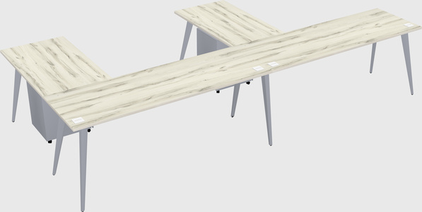 Modern l-shaped office desk