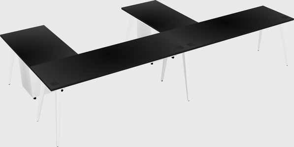 Modern l-shaped office desk