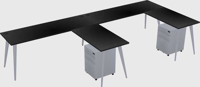 Modern L-shaped Office Desk