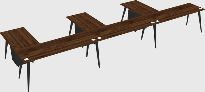 Modern l-shaped office desk