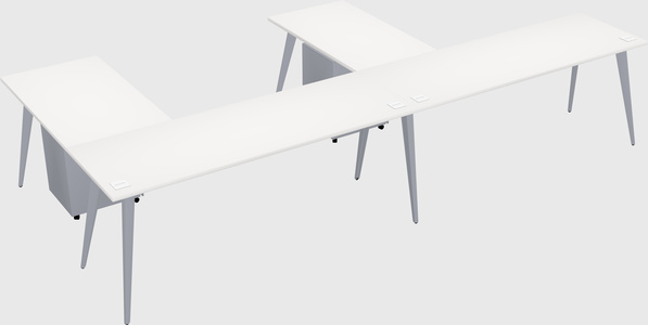 Modern l-shaped office desk