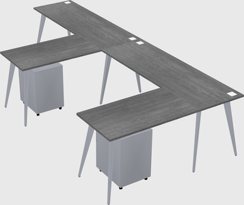 Modern l-shaped office desk