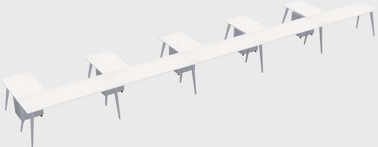 Modern l-shaped office desk