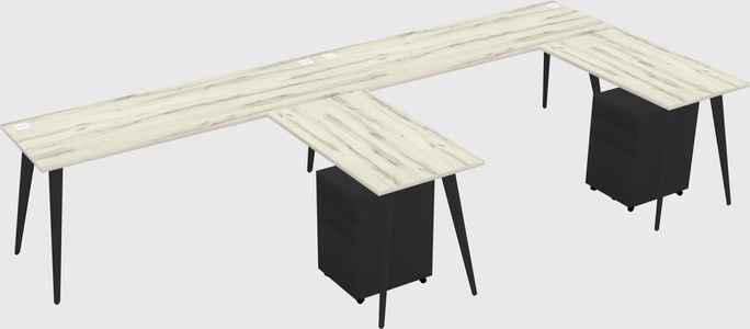 Modern L-shaped Office Desk