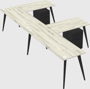 Modern l-shaped office desk