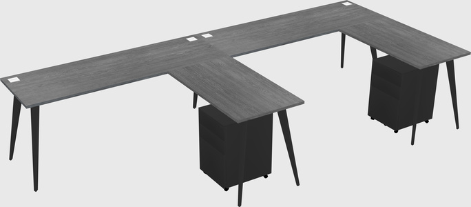 Modern L-shaped Office Desk