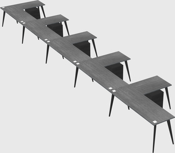Modern l-shaped office desk