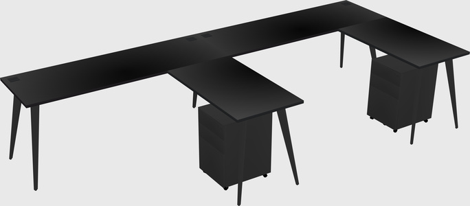 Modern L-shaped Office Desk