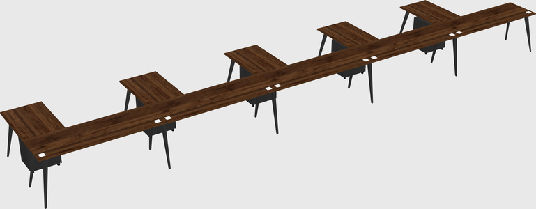 Modern l-shaped office desk